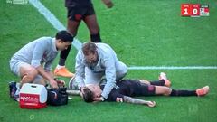 Grimaldo salió en camilla en la gran tarde de Lucas Vázquez
