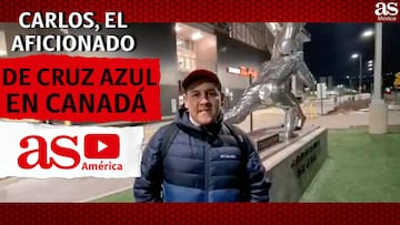 ¡Están en todos lados! Carlos Pérez, el aficionado de Cruz Azul que los visitó en Canadá