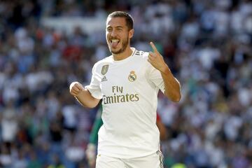 Real Madrid 2-0 Granada | Lleg¨® el primer gol en partido oficial de Eden Hazard, que defini¨® con un sombrero ante Rui Silva.