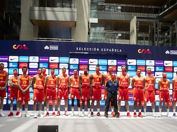 La selección española de baloncesto con Sergio Scariolo.