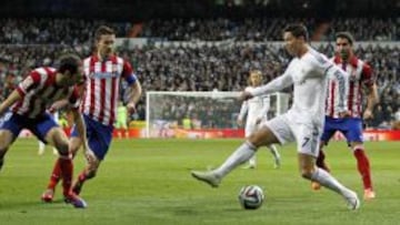 LUCE EL BAL&Oacute;N DE ORO. Cristiano lleva 36 goles esta temporada, m&aacute;s que Benzema (20) y Bale (14) juntos. El domingo se enfrenta al Atl&eacute;tico, el m&aacute;s seguro atr&aacute;s de la Liga.
 