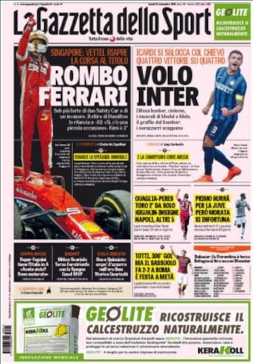 Portadas de la prensa deportiva