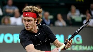 Andrey Rublev en Halle, Alemania.