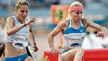 Marta, en los obstáculos.