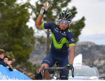 Vuelta a la Comunidad Valenciana - 4 de febrero de 2017. La primera victoria de Nairo en este año. El colombiano se llevó el triunfo en etapa 4 y se quedó con el título. 