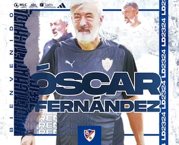 Cartel anunciador del nuevo entrenador.