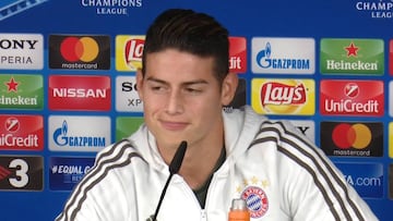 El gesto de James al jefe de prensa del Bayern tras responder 5 preguntas seguidas