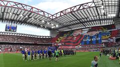 MILAN, ITALY - SEPTEMBER 03:  A general view of Stadio Giuseppe Meazza during the Serie A match between AC Milan and FC Internazionale at Stadio Giuseppe Meazza on September 3, 2022 in Milan, Italy.  (Photo by Giuseppe Bellini/Getty Images)