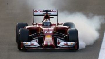 Fernando Alonso, en la última carrera de 2014, el GP de Abu Dhabi.