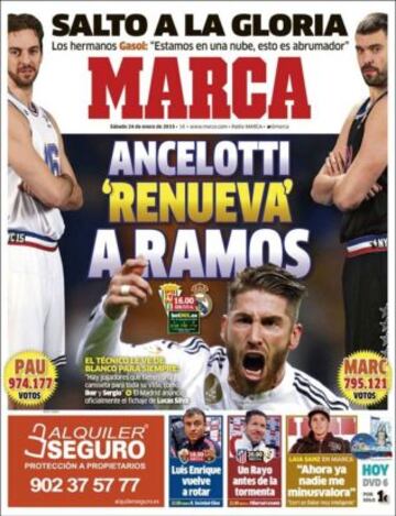 Portadas de la prensa deportiva