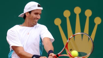 El tenista argentino Juan Ignacio Chela, durante un partido