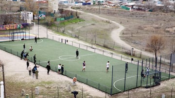 17/12/22 REPORTAJE CAMPO DE FUTBOL SALA DE CARITAS EN LA CAÑADA REAL GALIANA


