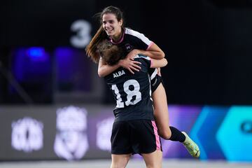 BARCELONA, SPAIN - FEBRUARY 03: Queens League Oysho at Cupra Arena on February 03, 2024 in Barcelona, Spain. (Photo by Cristian Trujillo/Quality Sport Images/Queens League)