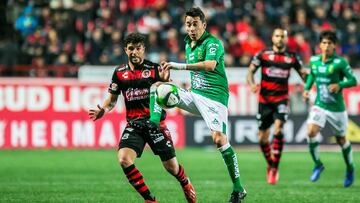 León vs Tijuana en el juego de ida.