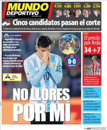 Portadas de la prensa deportiva