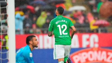 Willian José celebra un gol.