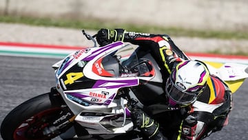 Pablo Echeverry, motociclista colombiano en Italia