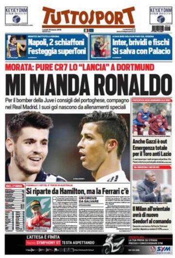 Portadas de la prensa deportiva