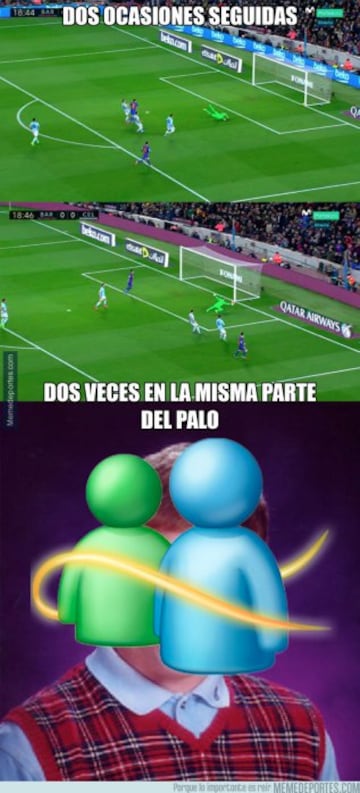 Messi y Umtiti en los memes más divertidos del Barcelona-Celta