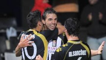 <b>CONJURA CON PREMIO. </b>El Cartagena se fue de cena para celebrar los tres goles al Recreativo.