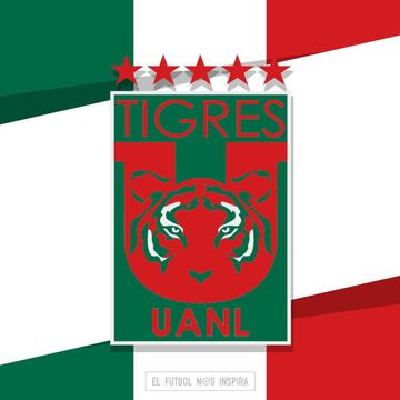 Los escudos de la Liga MX en su modo más patrio