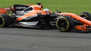 Fernando Alonso con el McLaren Honda en Australia.