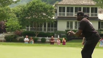 Shaq ante su reto más difícil: un tiro libre... ¡en un hoyo de golf!