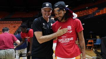30/06/20 LIGA ENDESA LIGA ACB BALONCESTO BASKET
FINAL VALENCIA CORONAVIRUS COVID19
BARCELONA - KIROLBET BASKONIA
ALEGRIA CELEBRACION COPA TROFEO CAMPEONES DUSKO IVANOVIC