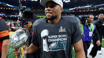 Running back reflects on Philadelphia’s title run and puts the Super Bowl champions in elite company.