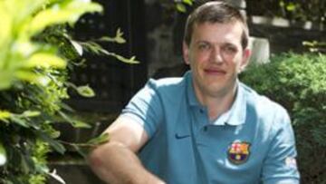 Rutenka, lateral internacional bielorruso del FC Barcelona balonmano.