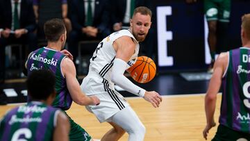Dzanan Musa durante el Real Madrid-Unicaja de la final de la Supercopa Endesa.