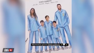 Messi ya tiene pijama y tenis de campeón del mundo