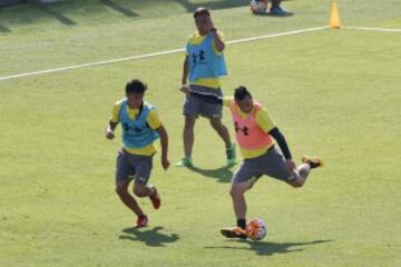 Santiago, 5 de marzo de 2016
La hinchada de Colo Colo realiza el Arengazo para alentar al equipo antes del Colo Colo v Universidad Catolica de este fin de semana.
En la fotografia el jugador de Colo Colo Esteban Paredes.
Ramon Monroy/Aton Chile