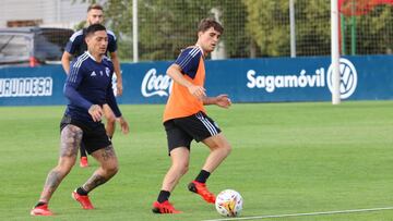 Javi Mart&iacute;nez durante un entrenamiento