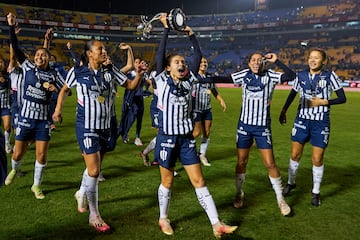 Dania Perez of Monterrey during the game Tigres UANL vs Monterrey, corresponding to Final second leg round match of Torneo Apertura Grita Mexico A21 of the Liga BBVA MX Femenil, at Universitario Stadium, on December 20, 2021.

<br><br>

Dania Perez de Monterrey durante el partido Tigres UANL vs Monterrey, correspondiente al partido de vuelta de la gran final del Torneo Apertura Grita Mexico A21 de la Liga BBVA MX Femenil, en el Estadio Universitario, el 20 de Diciembre de 2021.