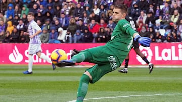 Pichu Cuéllar, en el Valladolid-Leganés