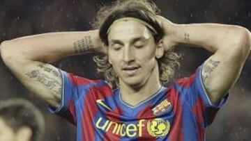 <strong>MAL DÍA.</strong> Ibrahimovic tuvo un mal día y el Villarreal tuteó al Barça y pescó dos puntos en el Camp Nou.