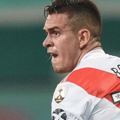 Rafael Santos Borré, en el 11 ideal de la Copa Libertadores