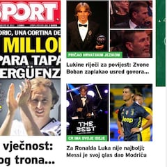 La prensa mundial se rinde a Modric y la croata saca pecho