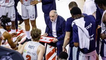 Pablo Laso, en un tiempo muerto.