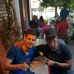 Frank Fabra y Pedro Franco se reúnen en Argentina