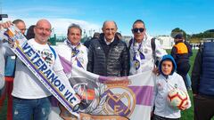 Veteranos del Real Madrid en el homenaje a Manolo Sanchis en Alberic