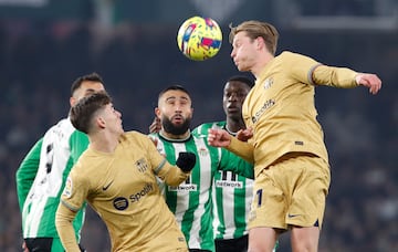 Gavi, Borja Iglesias, Nabil Fekir, Luiz Henrique y Frenkie de Jong.