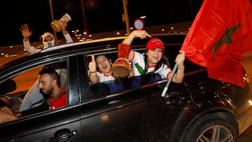 Moroccans celebrate in major Spanish cities after victory over Spain; police prevent disturbances