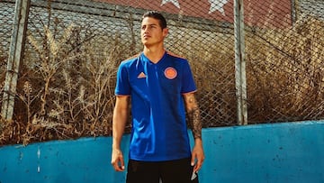 James Rodríguez presenta la nueva indumentaria de la Selección Colombia para el campeonato del Mundo a Rusia