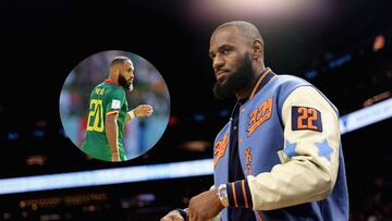 El increíble parecido de LeBron James con un futbolista del Mundial