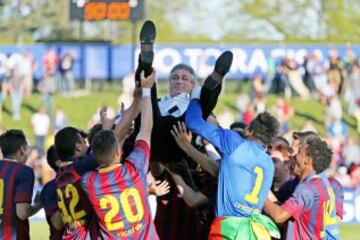 El Barcelona se proclamó primer campeón de la Champions League juvenil al imponerse al Benfica por 0-3, en partido disputado en Nyon.