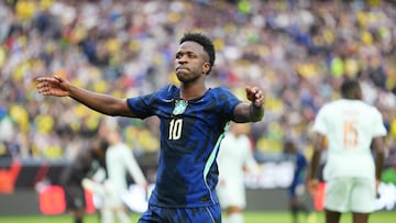 Real Madrid star Vinícius took on a new attacking role against France but struggled to influence the game as Brazil were beaten in Foxborough.