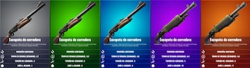 Todas las escopetas de corredera de la Temporada 4 de Fortnite