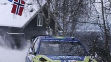 <B>LEJOS</B>. En el segundo rally nórdico consecutivo los españoles siguen lejos de las primeras posiciones.